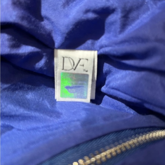 Diane Von Furstenberg Blue Zihna Crochet Lace Sleeveless Dress size 8 Designer - Picture 6 of 9